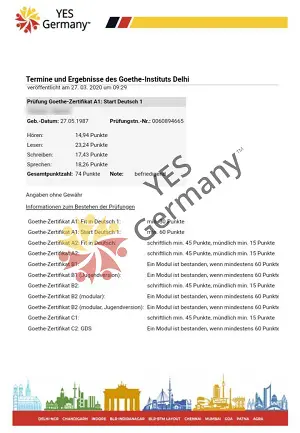 german language letter 6- study in germany consultants | yes germany