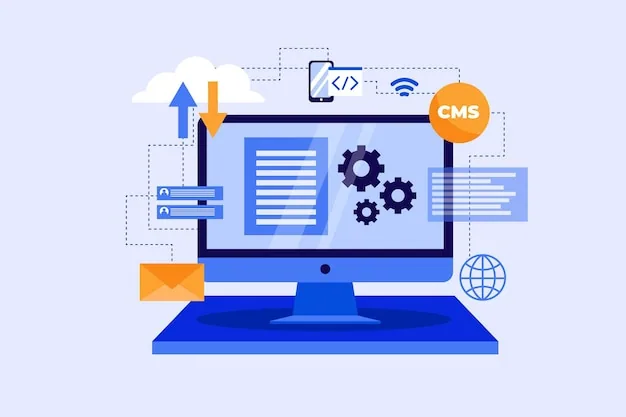 Flat Design Cms Concept Illustrated - YES Germany
