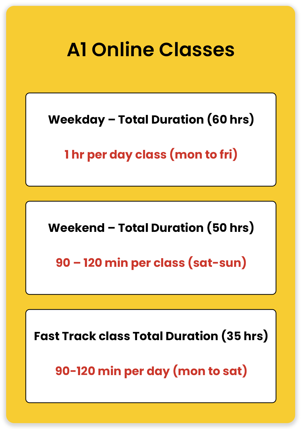 1180 A1 Online Classes - YES Germany