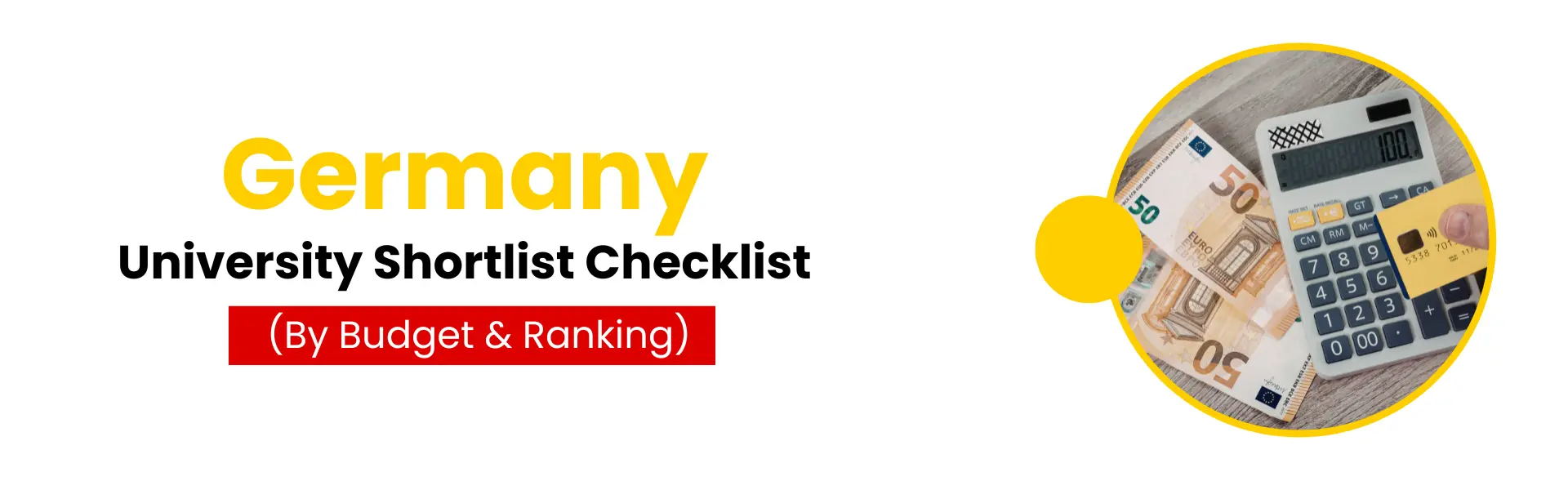 Germany University Shortlist Checklist