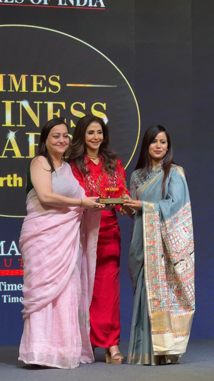 Yes Germany receiving the Times Business Award 2026 at Radisson Hotel New Delhi