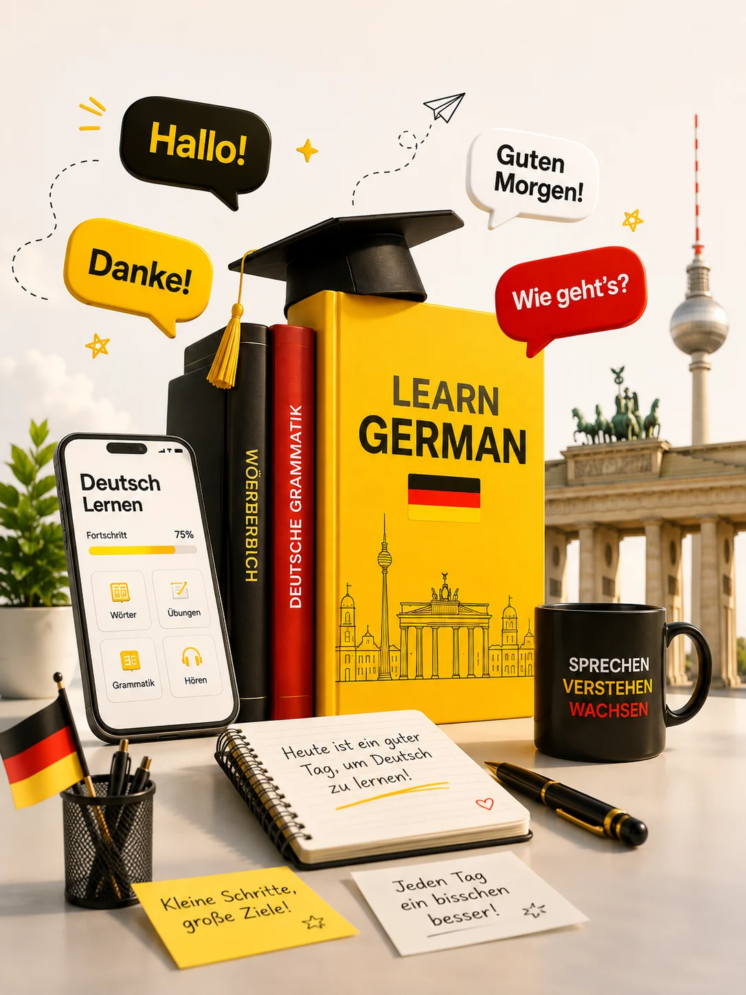 Student attending an online German language class from Bangalore