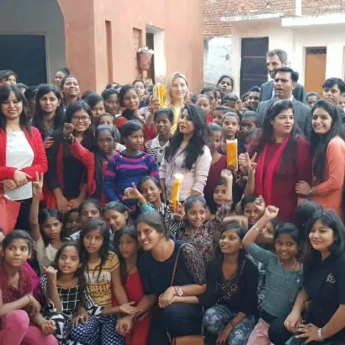 social contribution by yes germany in faridabad